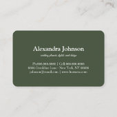 Modern Chic Gold Leaf Folie Luxe Visitekaartje (Achterkant)