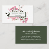 Modern Chic Gold Leaf Folie Luxe Visitekaartje (Voorkant / Achterkant)