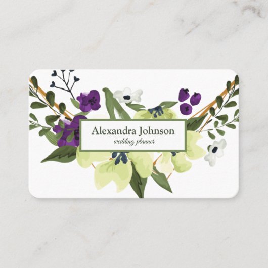 Modern Chic Gold Leaf Folie Luxe Visitekaartje (Voorkant)