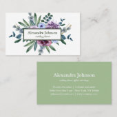 Modern Chic Gold Leaf Folie Luxe Visitekaartje (Voorkant / Achterkant)