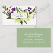 Modern Chic Gold Leaf Folie Luxe Visitekaartje (Voorkant / Achterkant)