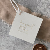 Modern Chic Gold Love is Sweet Wedding Bedankjes Labels