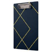 Modern Chic Gold Metal Geometric Pattern Klembord (Links)