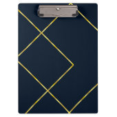 Modern Chic Gold Metal Geometric Pattern Klembord (Voorkant)