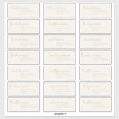 Modern chic | Gold Recipient Guest-Adresetiketten Sticker (Vel)
