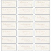 Modern chic | Gold Recipient Guest-Adresetiketten Sticker (Voorkant)