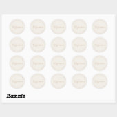 Modern chic | Gouden Familie Circulair Terugkeerad Ronde Sticker (Vel)