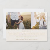 Modern chic | Gouden foto Overlay Kerstmis Nieuws Feestdagenkaart (Achterkant)