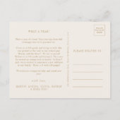 Modern chic | Gouden Fotocollage Kerstnieuws Feestdagenkaart (Achterkant)