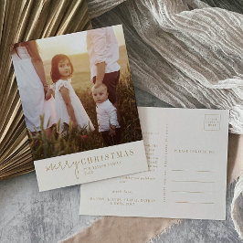 Modern chic | Gouden Kerstmis Fotojaar in de Revie Feestdagenkaart