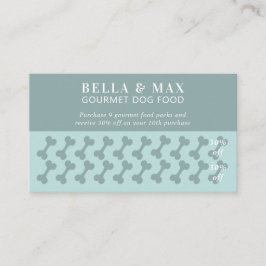 Modern Chic Green Dog Bone Klantenkaartje