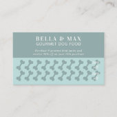Modern Chic Green Dog Bone Klantenkaartje