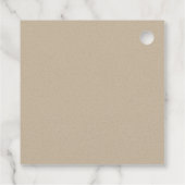 Modern Chic Green Leafy Tropical Foliage Wedding Bedankjes Labels (Achterkant)
