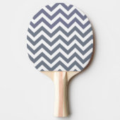 Modern Chic Grey White Lines Pattern Tafeltennisbatje (Voorkant)