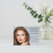 Modern chic Hair Stylist Makeup Artist Salon Visitekaartje (Staand voorkant)