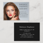 Modern chic Hair Stylist Makeup Artist Salon Visitekaartje (Voorkant / Achterkant)
