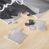Modern Chic Heart Best Friends Besties BFF Foto Legpuzzel (Zijkant)