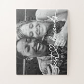 Modern Chic Heart Best Friends Besties BFF Foto Legpuzzel (Verticaal)