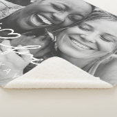 Modern Chic Heart Best Friends Besties BFF Foto Sherpa Deken (3/4)