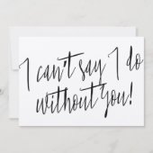 Modern Chic "Ik kan niet zeggen dat ik zonder jou (Voorkant)