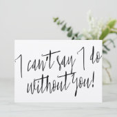 Modern Chic "Ik kan niet zeggen dat ik zonder jou  (Staand voorkant)