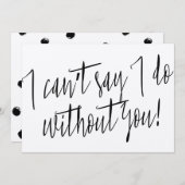 Modern Chic "Ik kan niet zeggen dat ik zonder jou  (Voorkant / Achterkant)