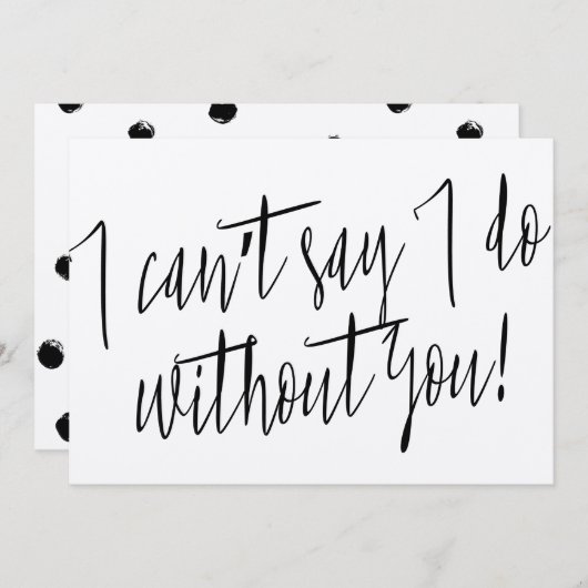 Modern Chic "Ik kan niet zeggen dat ik zonder jou (Voorkant / Achterkant)