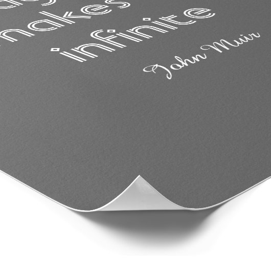 modern chic inspirerend Muir quote poster (Hoek)