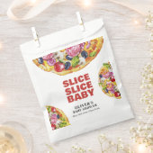 Modern Chic Italian Slice Slice Pizza Baby Shower Bedankzakje (Geknipt)