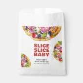 Modern Chic Italian Slice Slice Pizza Baby Shower Bedankzakje (Voorkant)