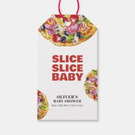Modern Chic Italian Slice Slice Pizza Baby Shower Cadeaulabel