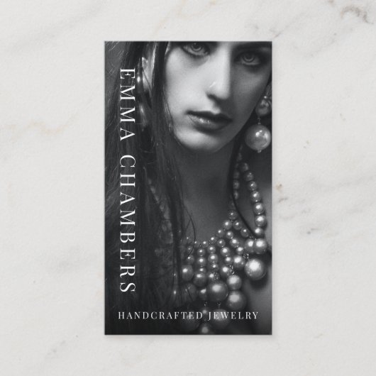 Modern Chic Jewelry Designer Visitekaartje (Voorkant)
