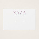 Modern Chic Lavender die Kaarten voor juwelenweerg Visitekaartje (Voorkant)