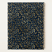 Modern Chic Leopard Pattern Mongorammed Planner (Achterkant)