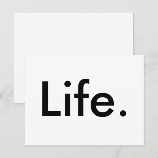 modern chic LEVEN. | Briefkaart (Voorkant / Achterkant)