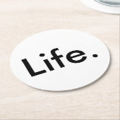 modern chic LIFE. | Ronde Kartonnen Onderzetter (Gebogen)