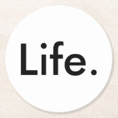 modern chic LIFE. | Ronde Kartonnen Onderzetter (Voorkant)