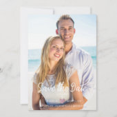 Modern Chic Lila Heart Photo Couple Wedding (Voorkant)