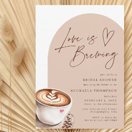 Modern Chic Love is het Brouwen van koffie Vrijgez Kaart