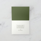 Modern Chic Lucky Shamrock with Bow baby shower Bedankkaart (Binnen)