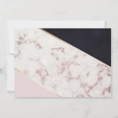 Modern Chic Marble Maid of Honor Kaart (Achterkant)