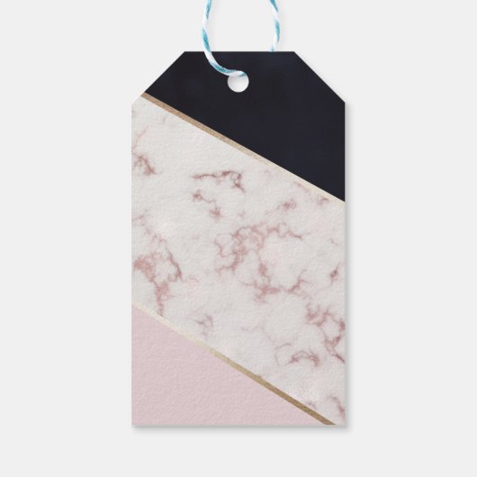Modern Chic Marble Vrijgezellenfeest Cadeaulabel (Achterkant)