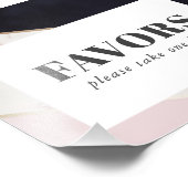 Modern Chic Marble Vrijgezellenfeest Favors Foto Afdruk (Hoek)