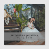 Modern Chic Minimalist Couple Photo Wedding Favors (Voorkant)