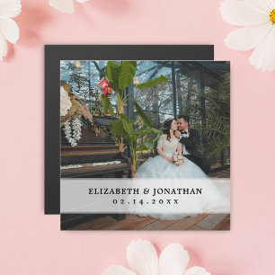 Modern Chic Minimalist Couple Photo Wedding Favors