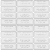 Modern chic minimalist gastadreslabel sticker (Voorkant)