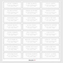 Modern chic minimalist gastadreslabel