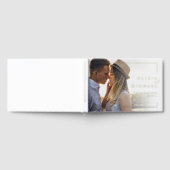 Modern chic minimalist photo wedding gastenboek (Volledig)