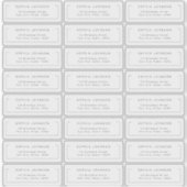 Modern chic minimalist transparant retouradres sticker (Voorkant)