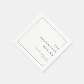 Modern Chic Minimalist Wedding Servet (Hoek)